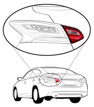 Load image into Gallery viewer, New Tail Light Direct Replacement For ALTIMA 16 - 17 TAIL LAMP LH, Inner, Assembly, Base/S/SL/SV Models, 17 - 17 w/o Sport Pkg - CAPA NI2802110C 265459HS0A - US AUTO PARTS PLUS