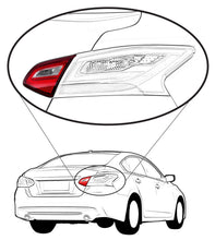 Load image into Gallery viewer, New Tail Light Direct Replacement For ALTIMA 16 - 17 TAIL LAMP RH, Inner, Assembly, Halogen, Base/S/SL/SV Models, 17 - 17 w/o Sport Pkg NI2803110 265409HS0A - US AUTO PARTS PLUS