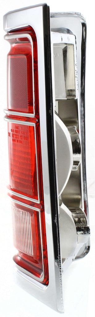 New Tail Light Direct Replacement For DODGE FULL SIZE P/U 81 - 87 TAIL LAMP LH, Lens and Housing, w/ Chrome Trim CH2808104 4163151 - US AUTO PARTS PLUS