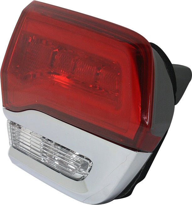 New Tail Light Direct Replacement For GRAND CHEROKEE WK 14 - 22 TAIL LAMP LH, Inner, Assy, Laredo/Limited/Overland/Summit Models, w/ Chrome Trim - CAPA CH2802105C 68110047AH - US AUTO PARTS PLUS