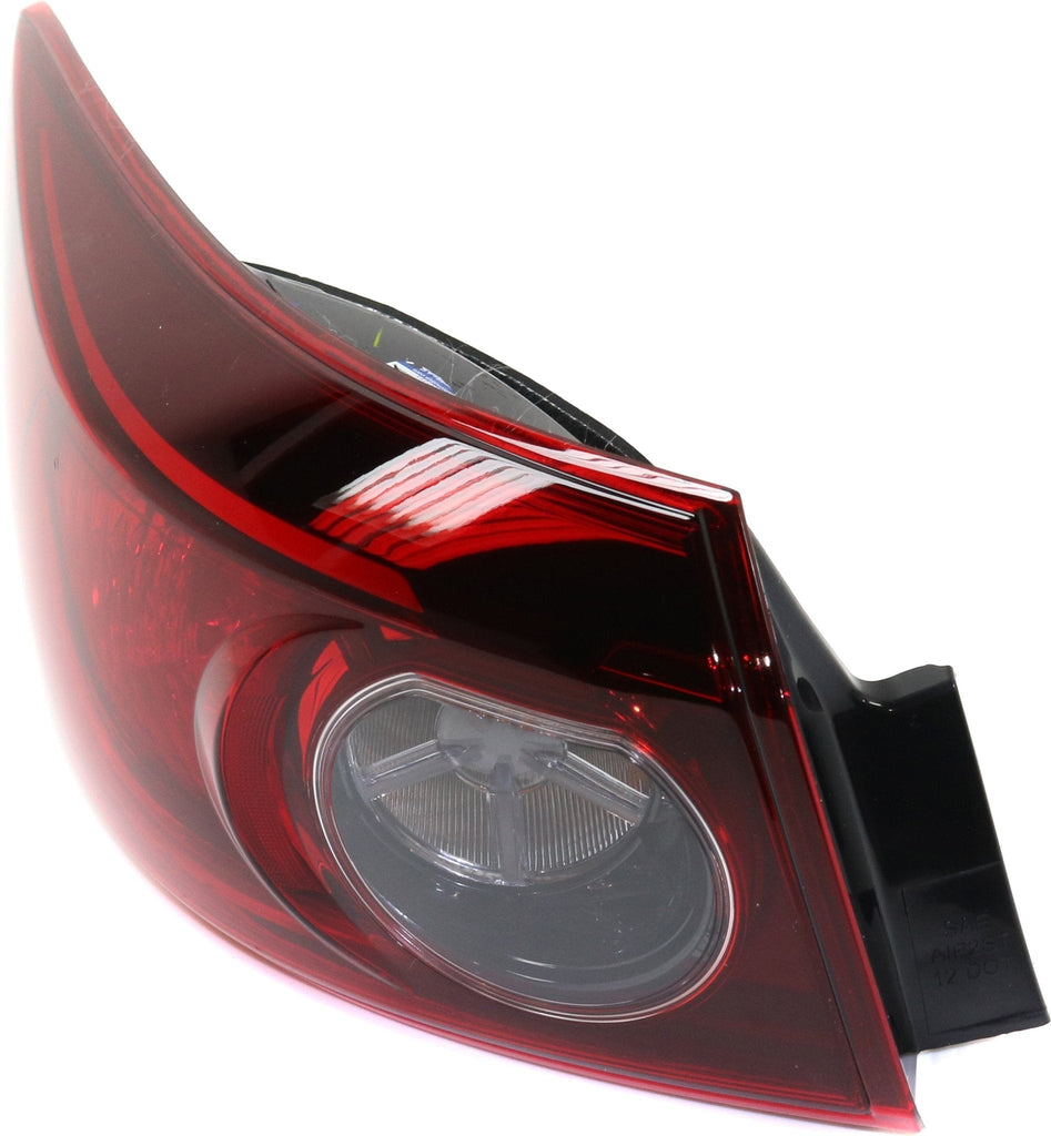 New Tail Light Direct Replacement For MAZDA 3 14 - 15 TAIL LAMP LH, Outer, Assembly, Bulb Type, Sedan, Mexico Built Vehicle MA2804123 BJT151160A - US AUTO PARTS PLUS