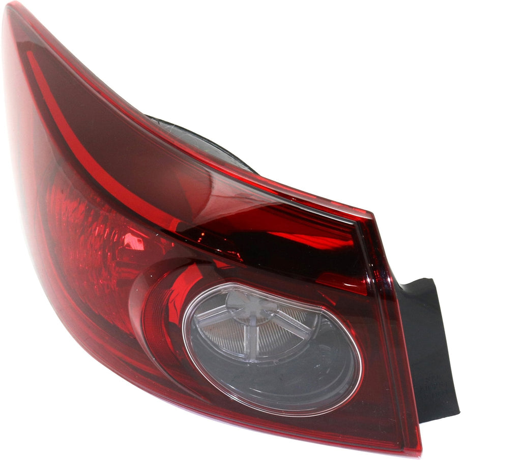 New Tail Light Direct Replacement For MAZDA 3 14 - 18 TAIL LAMP LH, Outer, Assembly, Halogen, Sedan, (Mexico, 16 - 18)/Japan Built Vehicle - CAPA MA2804117C BHN151160B - US AUTO PARTS PLUS