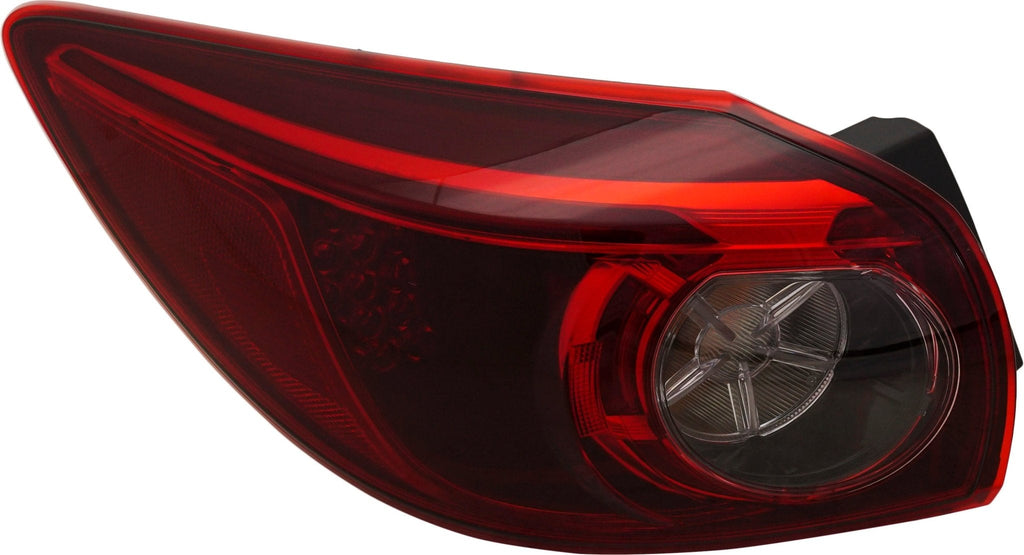 New Tail Light Direct Replacement For MAZDA 3 14 - 18 TAIL LAMP LH, Outer, Assembly, LED, Hatchback MA2804116 BHP251160C - US AUTO PARTS PLUS