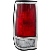 Load image into Gallery viewer, New Tail Light Direct Replacement For NISSAN PICKUP 85 - 86 TAIL LAMP LH, Lens and Housing, w/ Chrome Trim NI2808101 2655980W00 - US AUTO PARTS PLUS