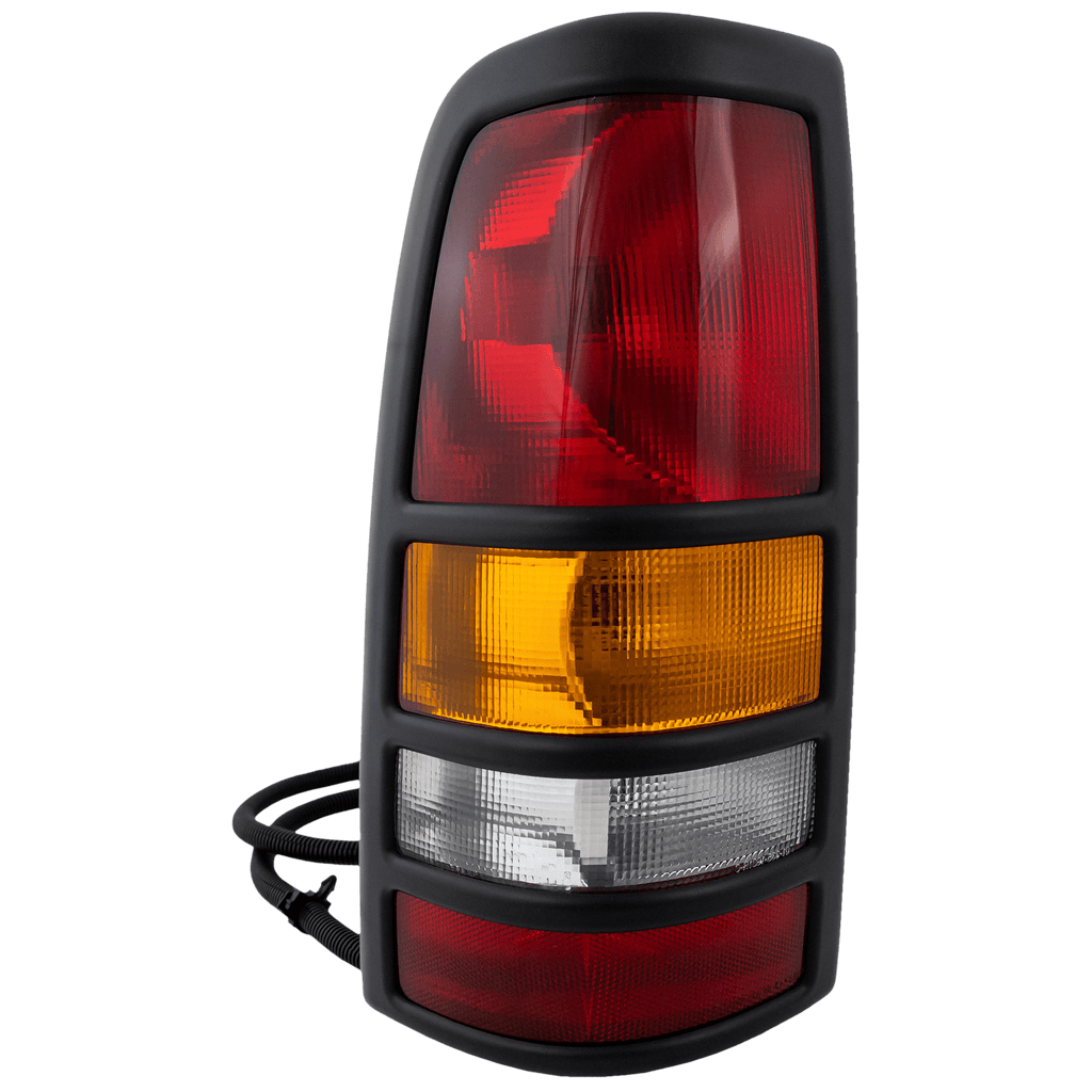 New Tail Light Direct Replacement For SILVERADO/SIERRA 3500 01 - 03 TAIL LAMP LH, Assembly, w/ Black Bezel, Fleetside GM2800166 19169019 - US AUTO PARTS PLUS