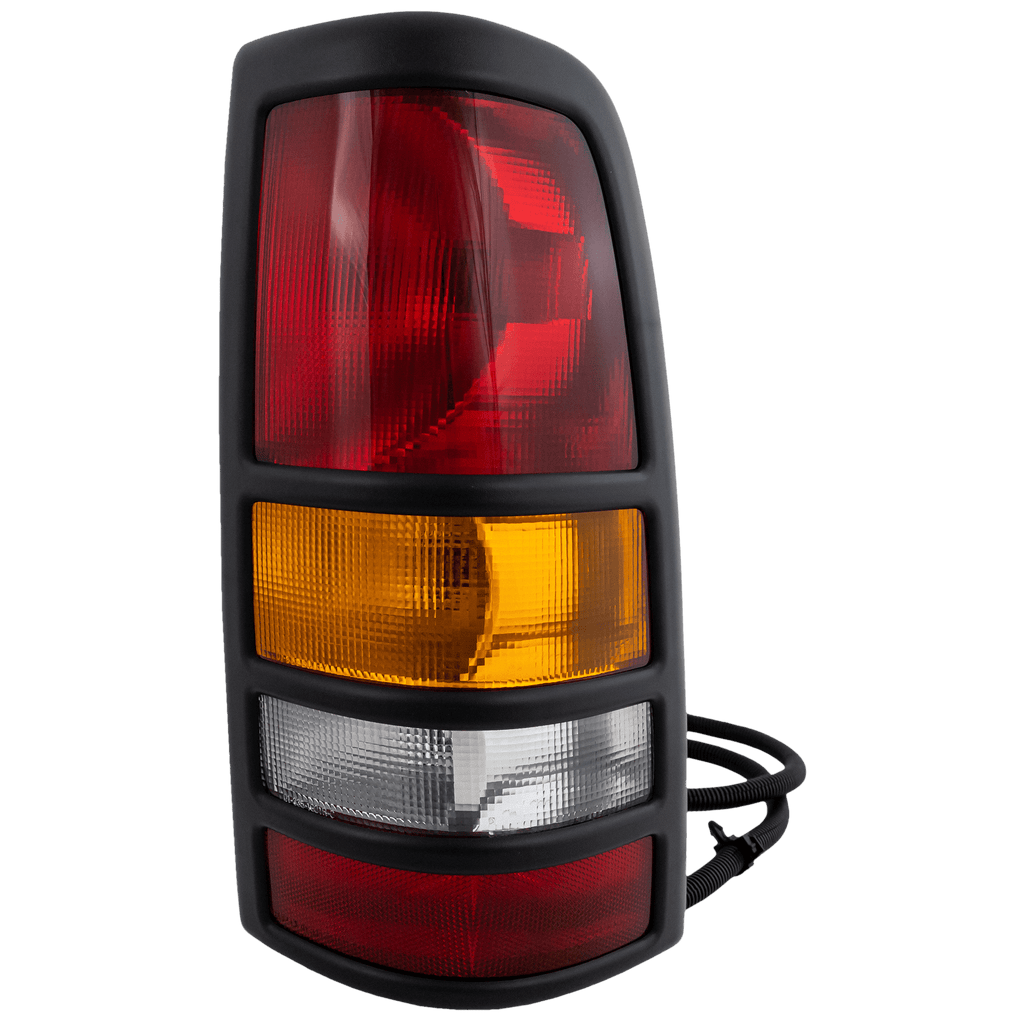 New Tail Light Direct Replacement For SILVERADO/SIERRA 3500 01 - 03 TAIL LAMP RH, Assembly, w/ Black Bezel, Fleetside GM2801166 19169020 - US AUTO PARTS PLUS