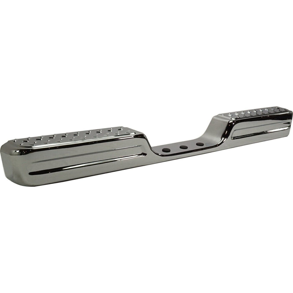 Rear Step Bumper For 1984 - 1988 Toyota Pickup Chrome Face Bar 1 - Piece Step Type - US AUTO PARTS PLUS