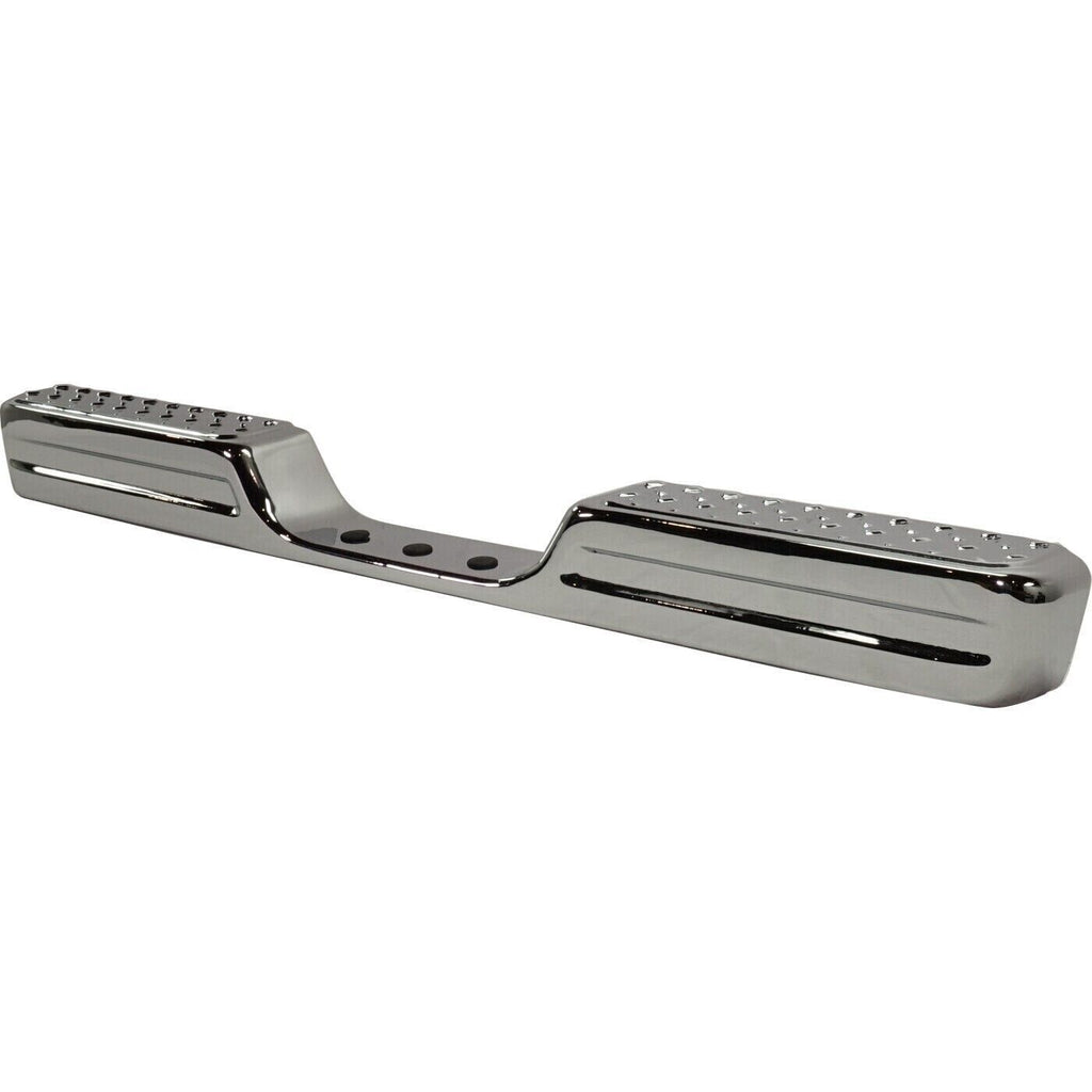 Rear Step Bumper For 1984 - 1988 Toyota Pickup Chrome Face Bar 1 - Piece Step Type - US AUTO PARTS PLUS
