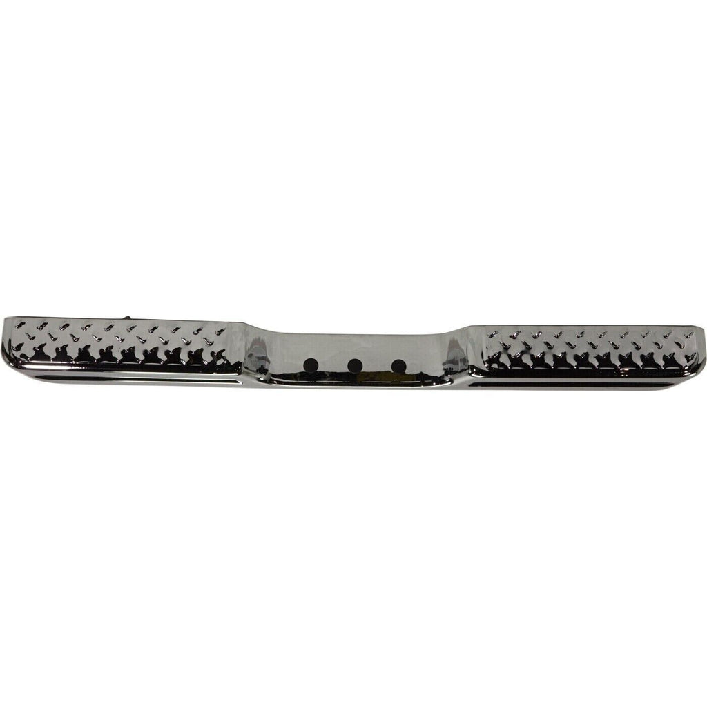 Rear Step Bumper For 1984 - 1988 Toyota Pickup Chrome Face Bar 1 - Piece Step Type - US AUTO PARTS PLUS