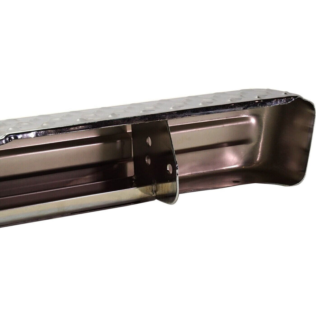Rear Step Bumper For 1984 - 1988 Toyota Pickup Chrome Face Bar 1 - Piece Step Type - US AUTO PARTS PLUS
