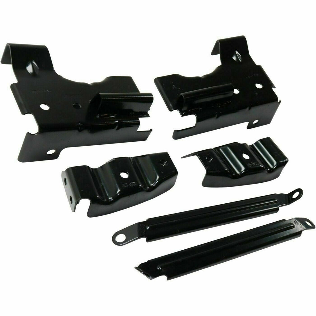 Front Bumper Brackets Kit For 2003-2006 GMC Sierra Pickup 1500 2500 3500