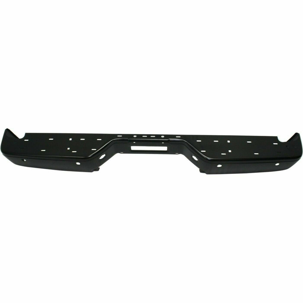Rear Step Bumper with Park Sensor Holes Steel Primed For 2004-2015 Nissan Titan